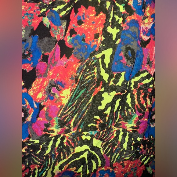 Marc New York Andrew Marc Watercolor Floral Halter Dress size 12 - Picture 8 of 13